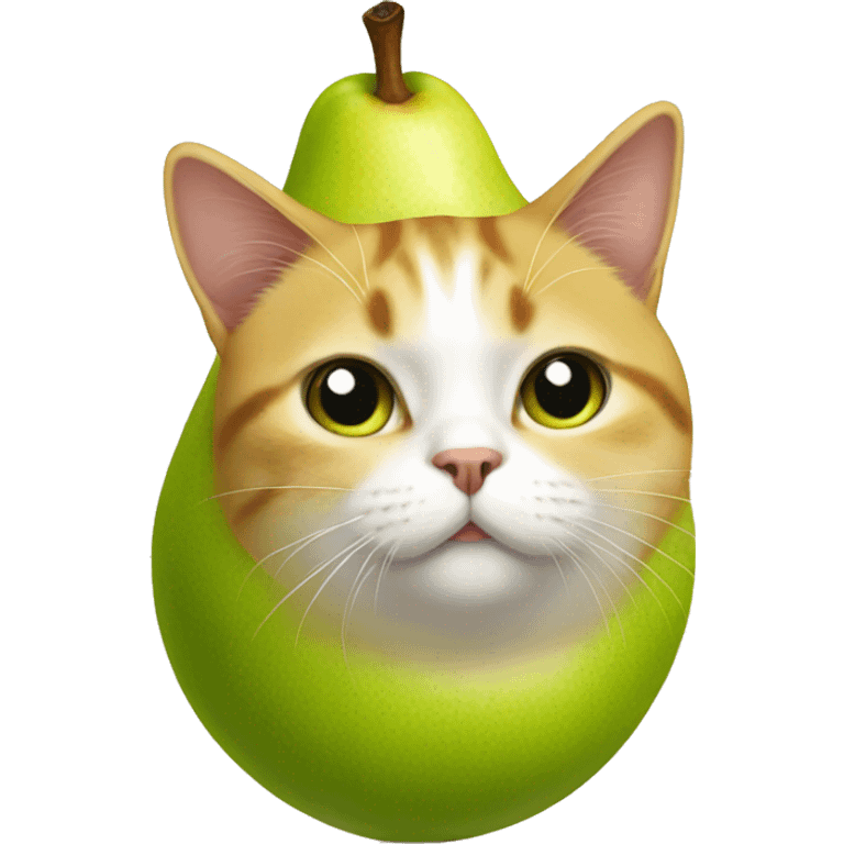 pear cat emoji