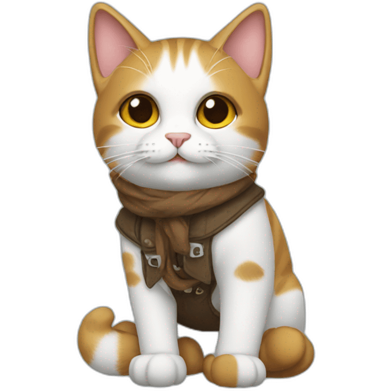 Cat wearing boots emoji