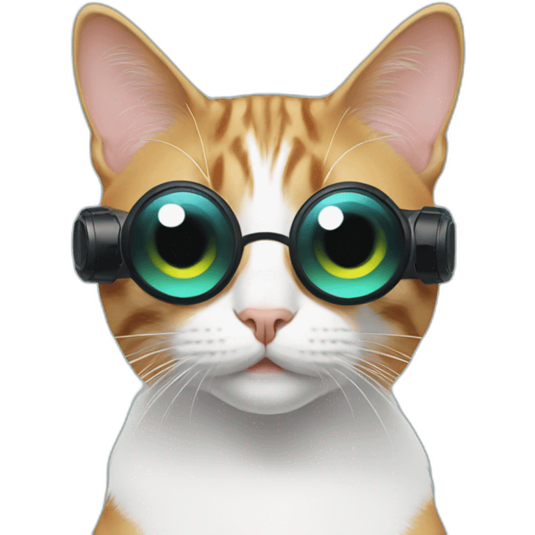 cat wearing vr headset emoji