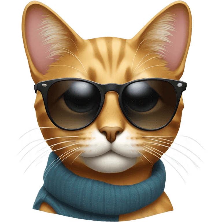 Cat with sunglasses emoji