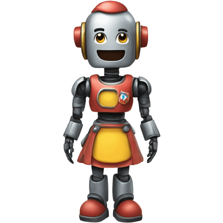 Robot de mario en minifalda  emoji