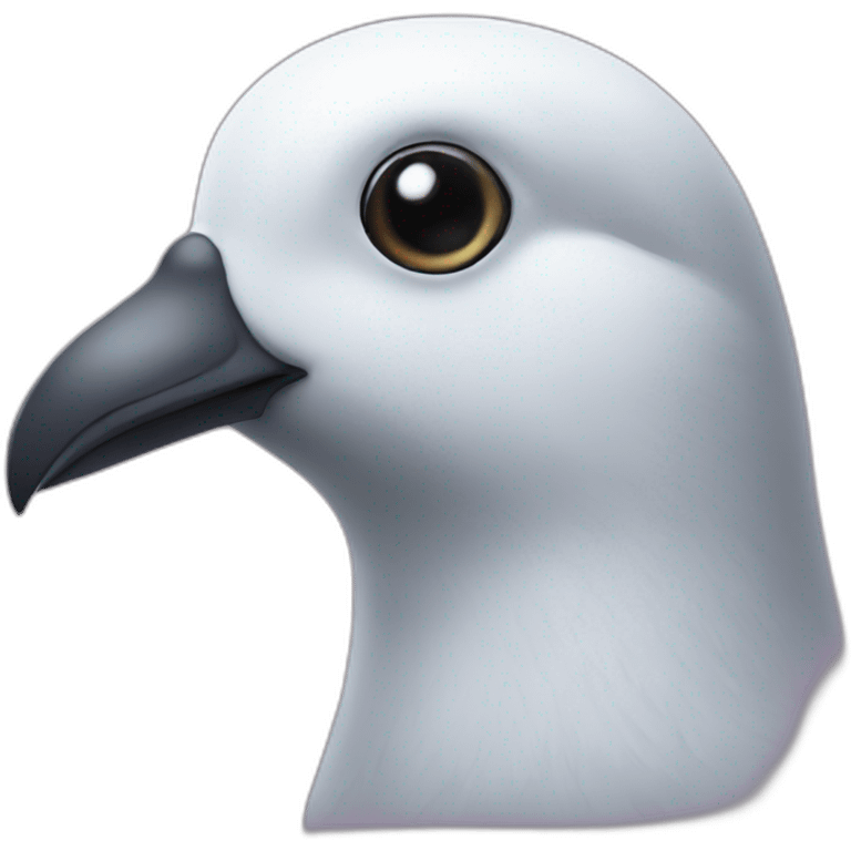 Mustache pigeon emoji