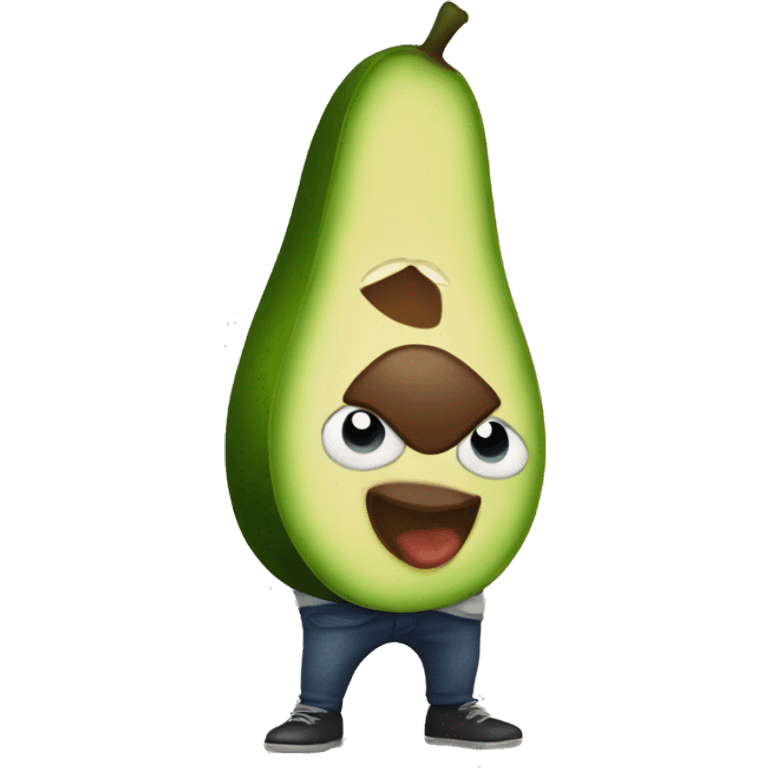 Avacado wearing pants  emoji