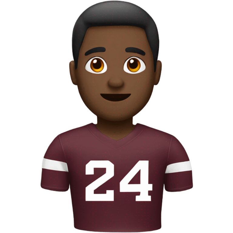 Maroon jersey number 24  emoji