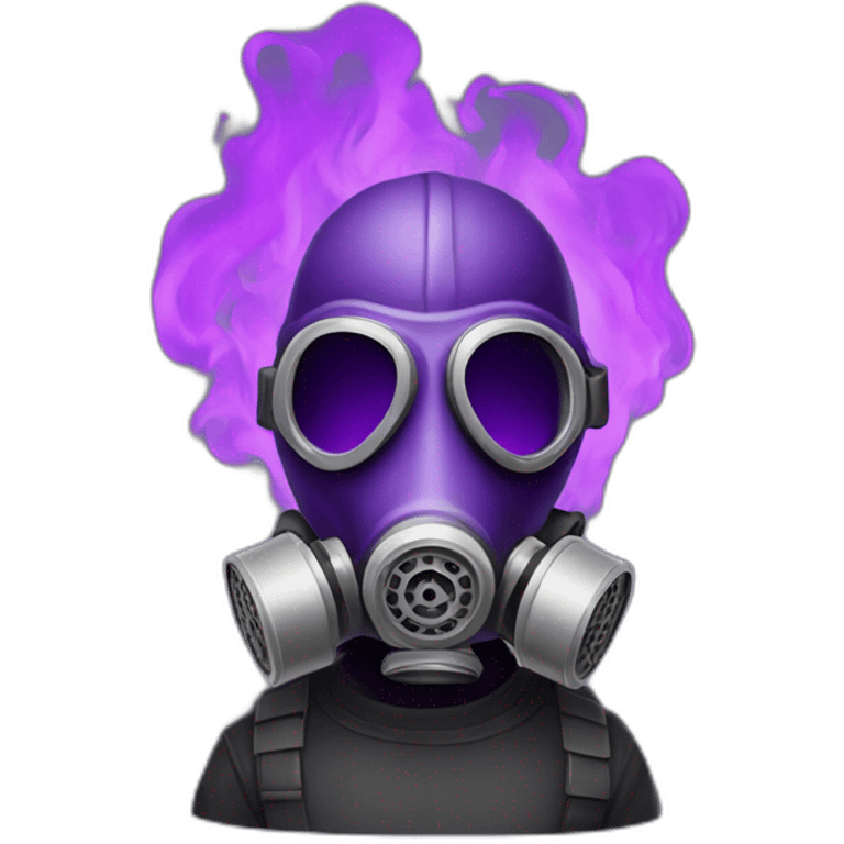 gas mask guy with purple fire emoji