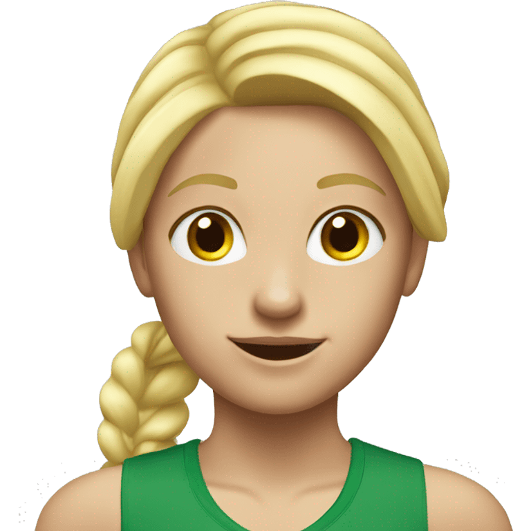 Blonde sport girl emoji