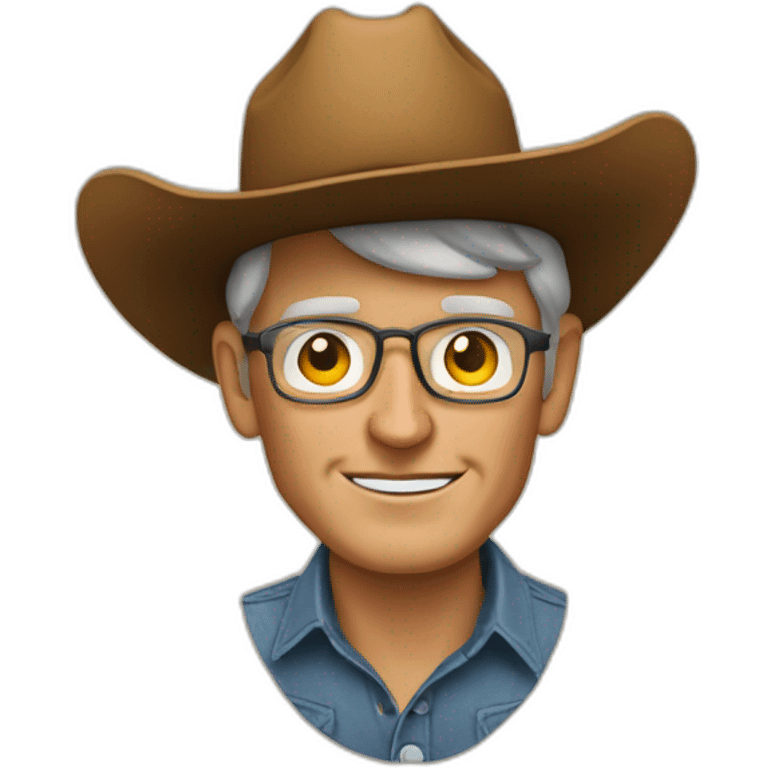 tim-cook-with-a-cowboy-hat emoji