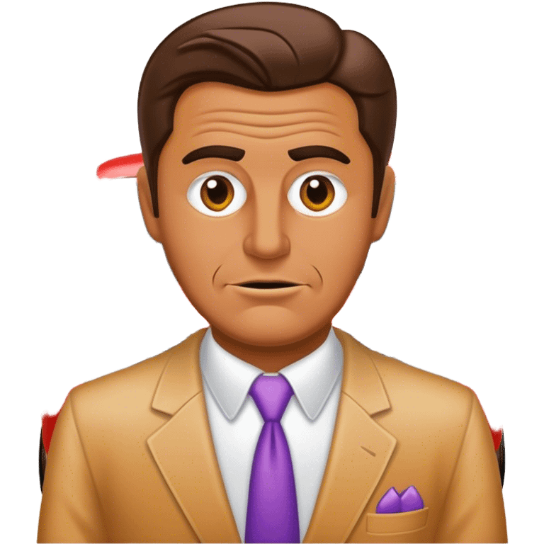 a sleazy used car salesman emoji