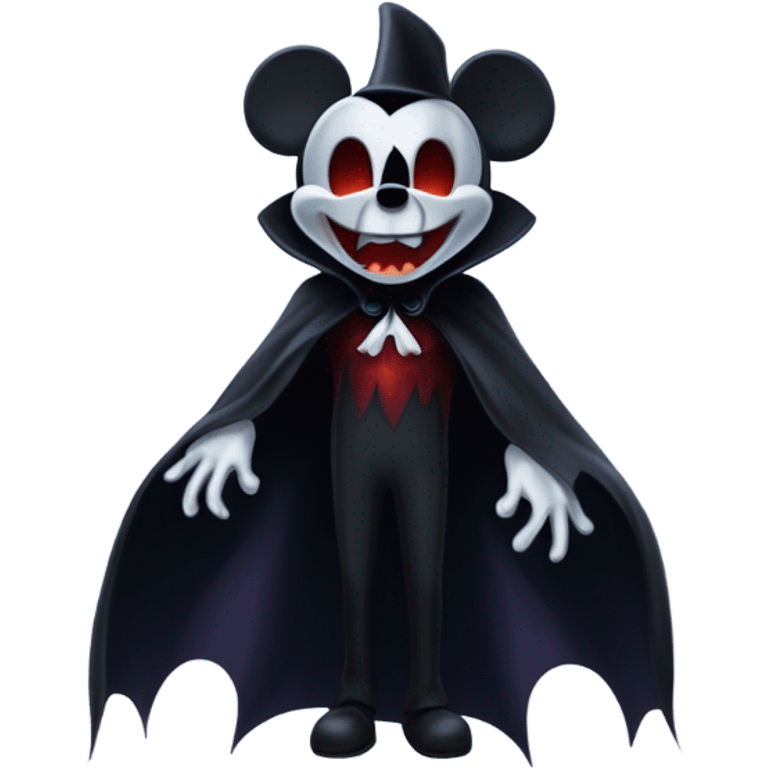 Mickey mouse ghost kiss vampire emoji