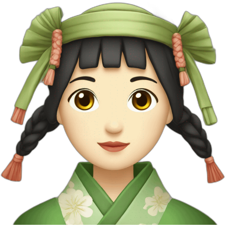 scarf-girl-in-the-heian-era-with-a-hat emoji