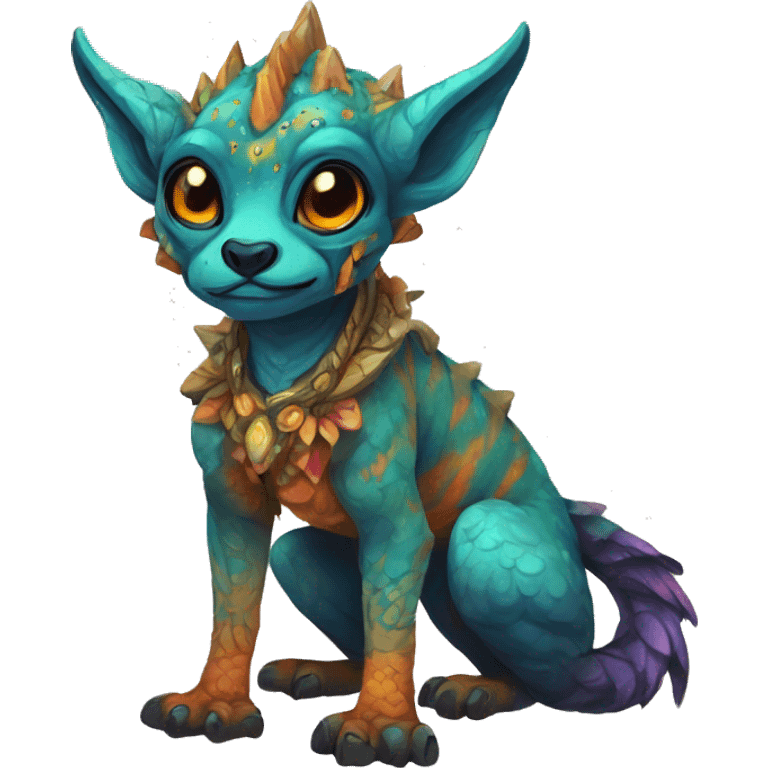 Colorful vernid fantasy creature LiLaiRa GriffSnuff Kamirah Falvie emoji