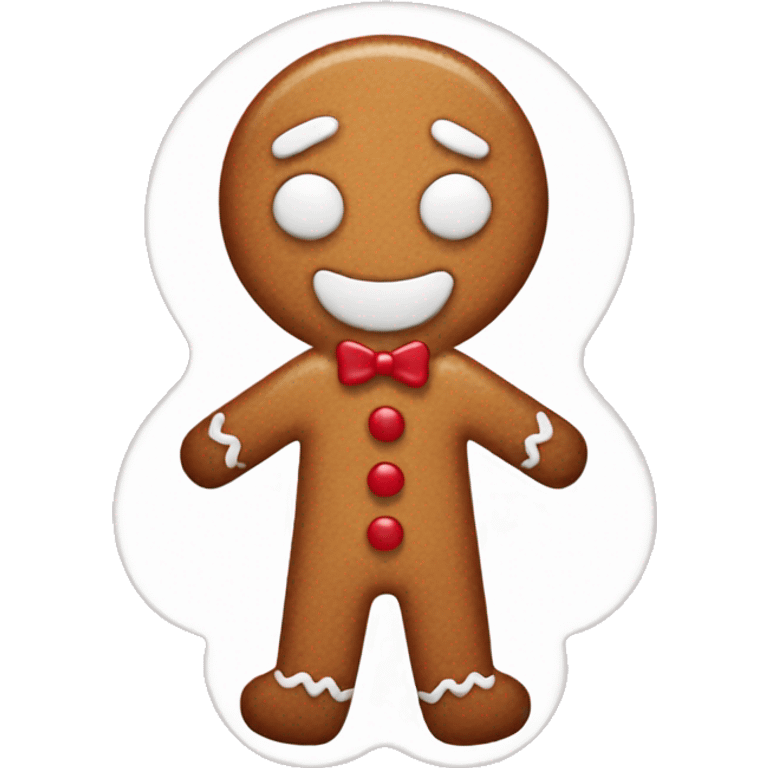 Gingerbread man emoji