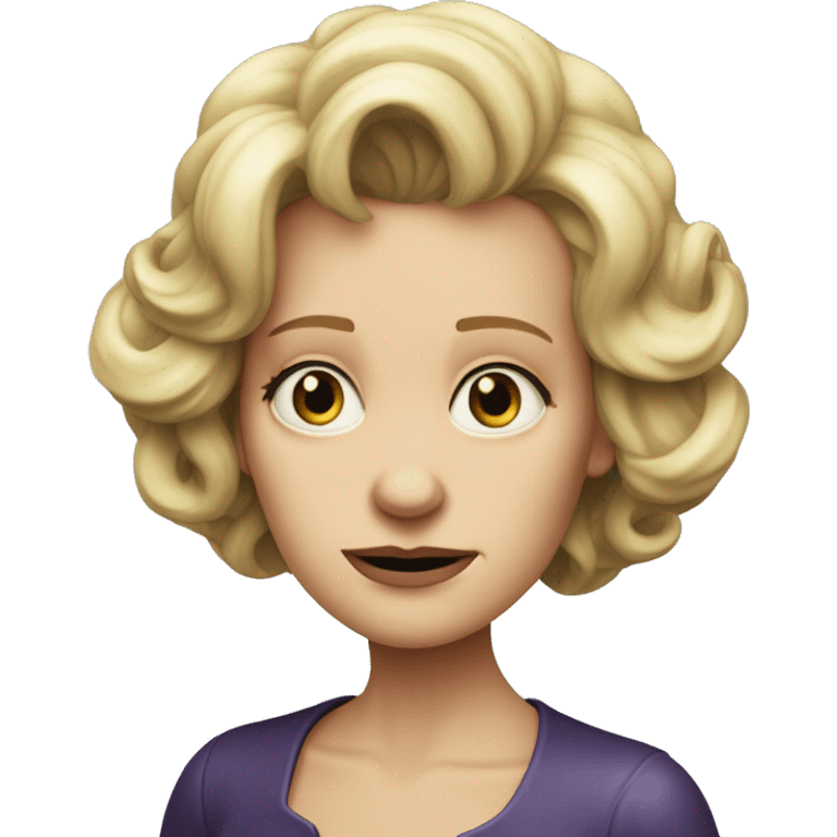 photorealistic Ursula von der Leyenl sad emoji