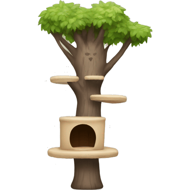 Cat tree emoji