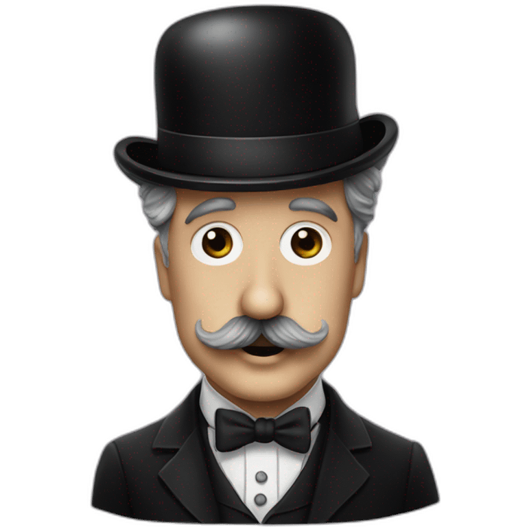 Charlie Chaplin moustache emoji