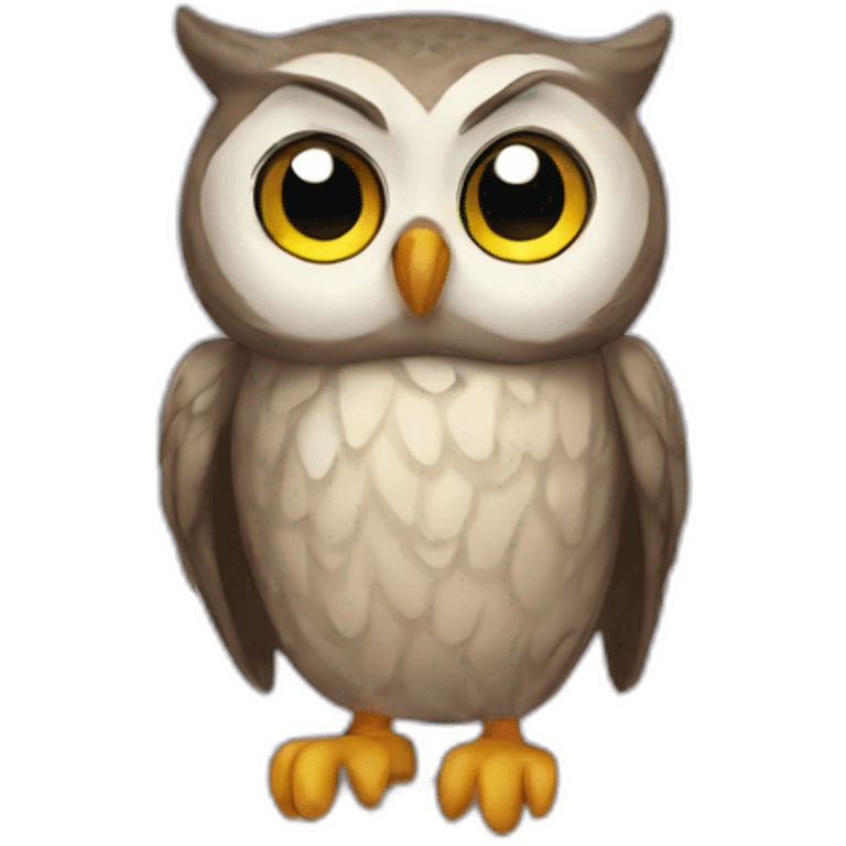 owl-taking-shower emoji