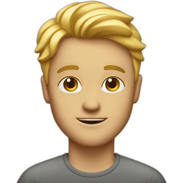 Blondi man 50' emoji