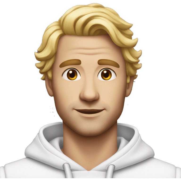 beautiful man white realistic emoji