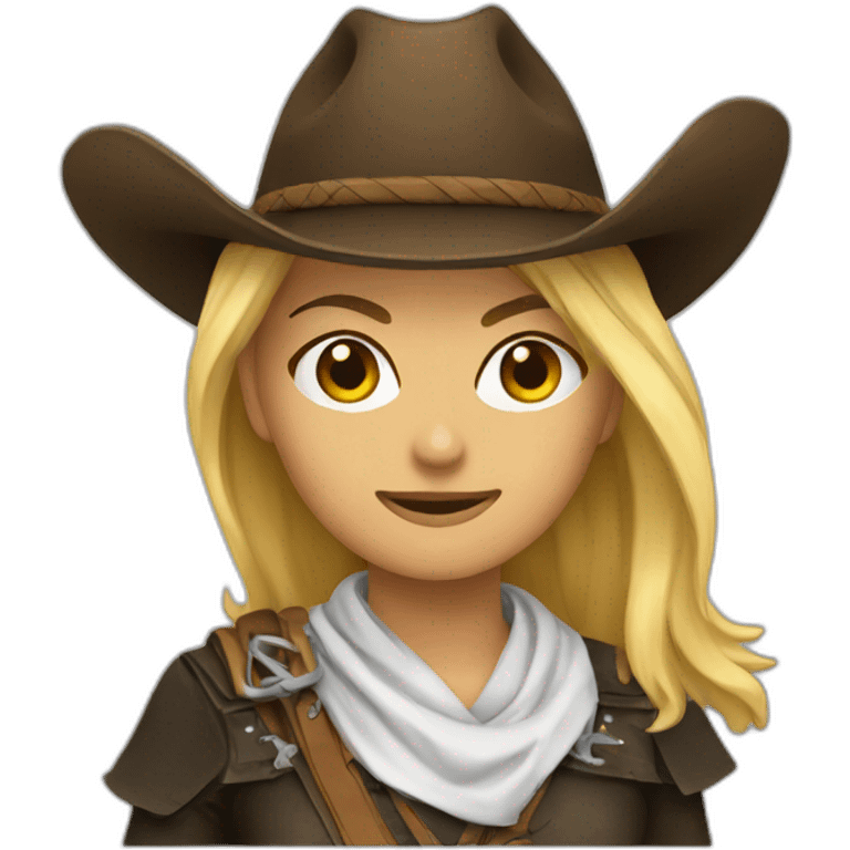 Cowgirl Ninja emoji