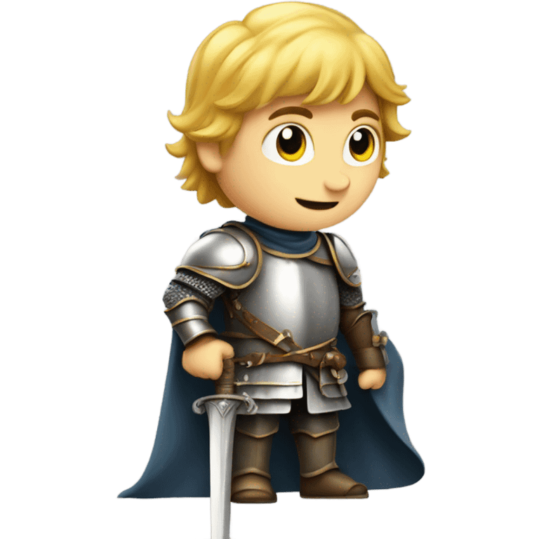 young european knight with sword emoji