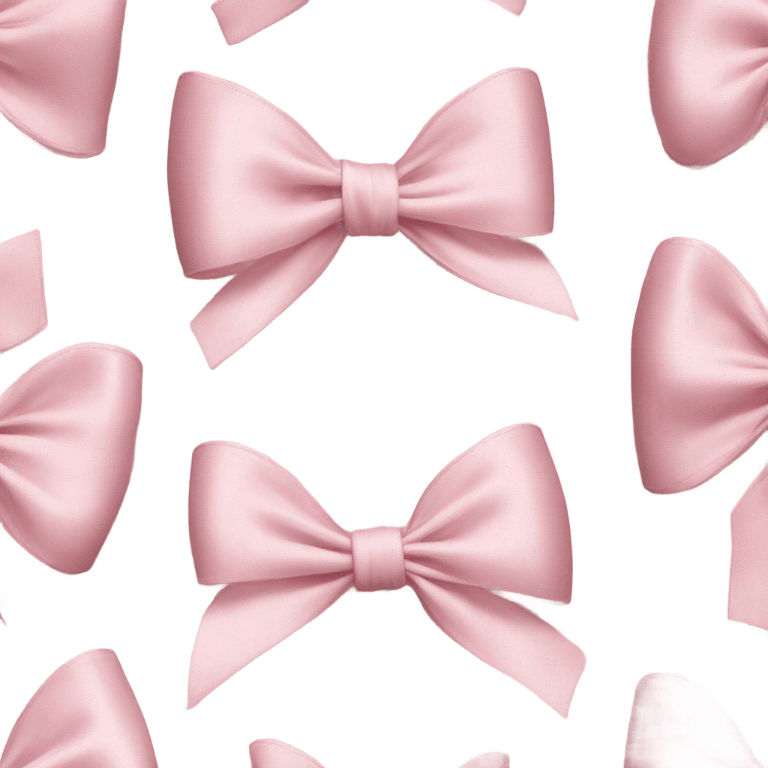 Light pink bows emoji