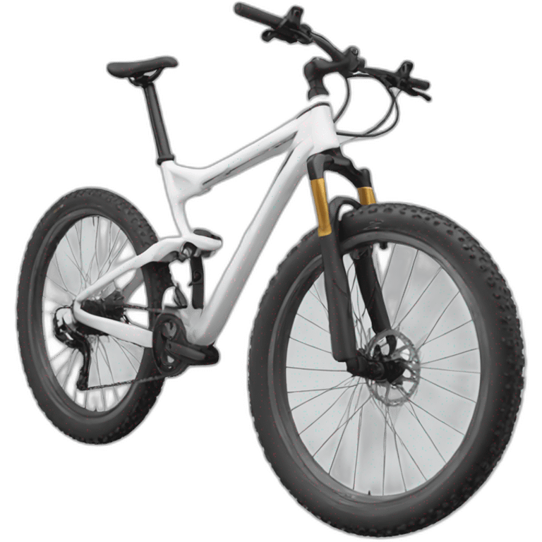 white mountain bike emoji