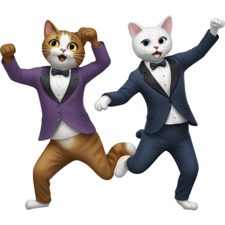 Dancing cats emoji