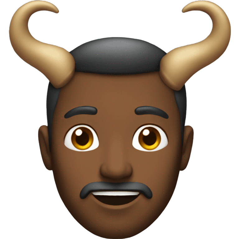 a man with horns emoji