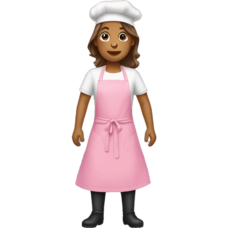 Pink apron emoji