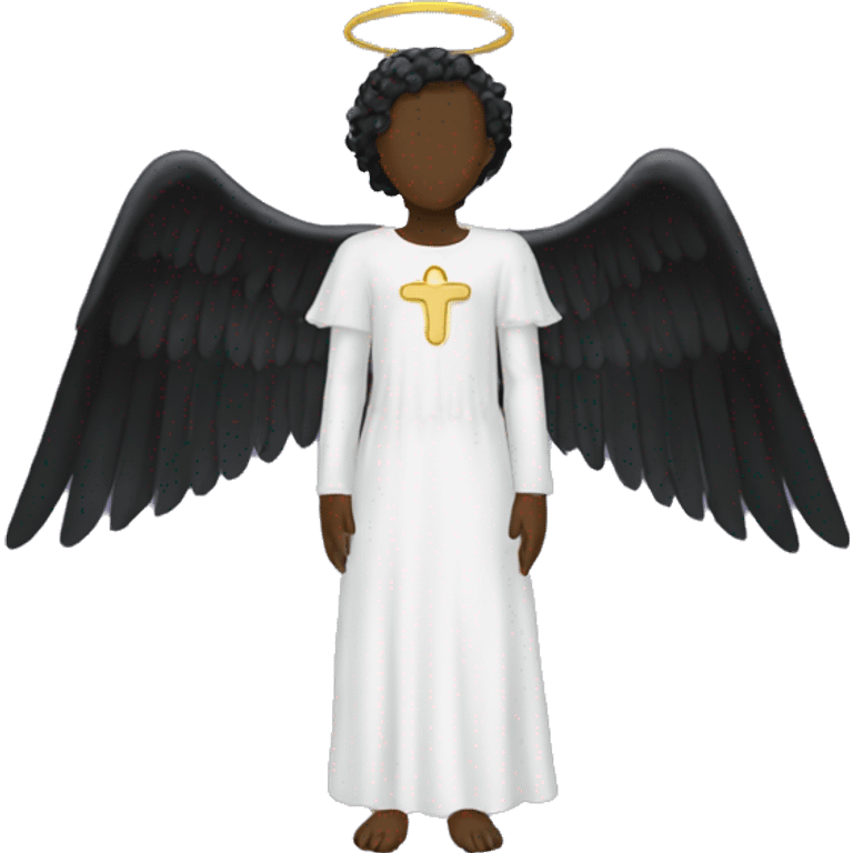 Black angel headless emoji