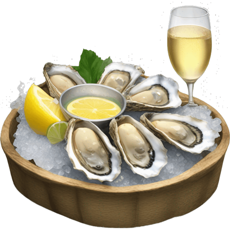 oysters and champagne emoji