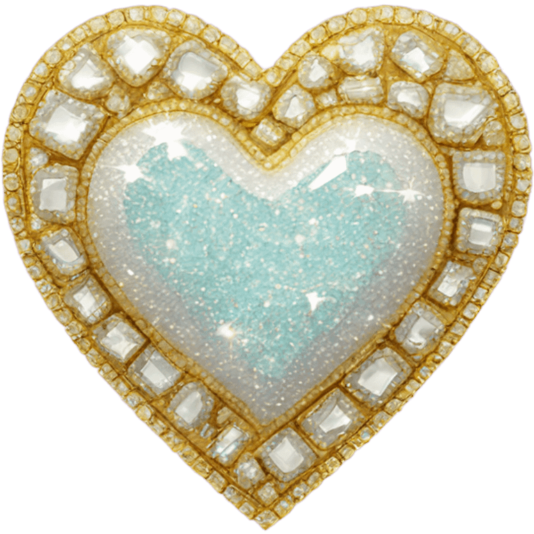 Blinged heart emoji