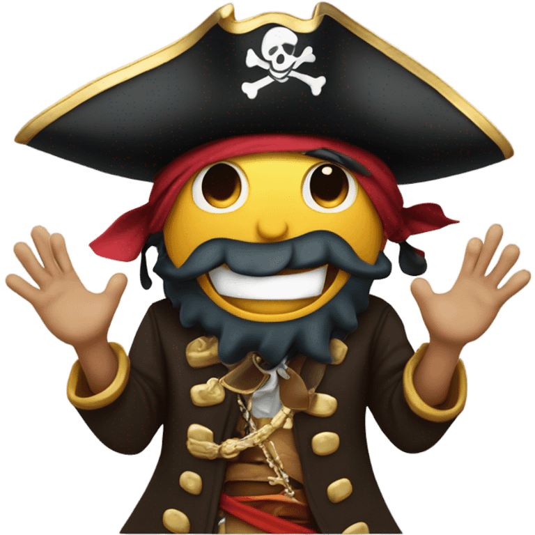 Pirate applauding  emoji