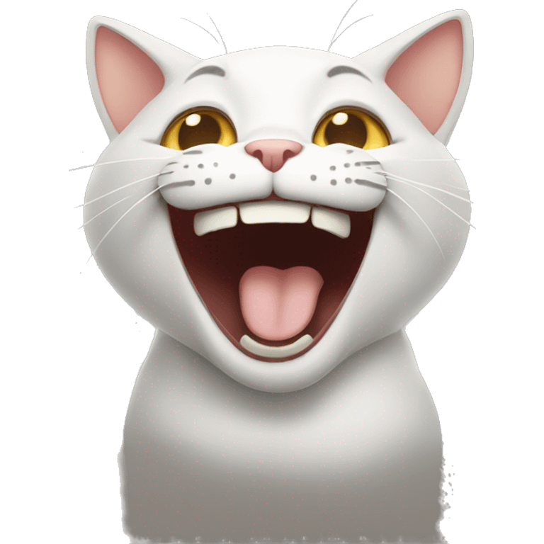 cat laughing emoji