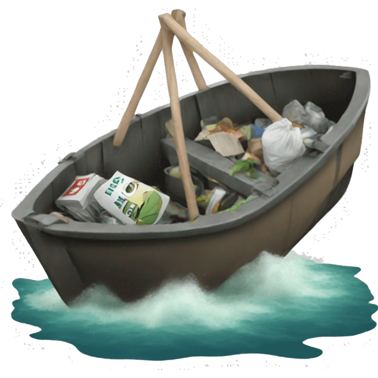 garbage boat emoji