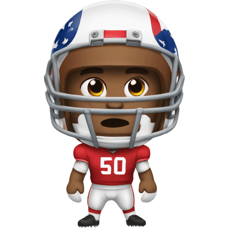 A American football player hurt emoji