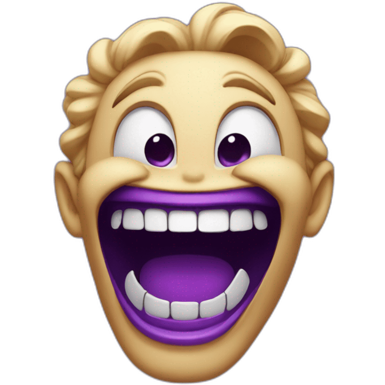 purple evil laughing emoji