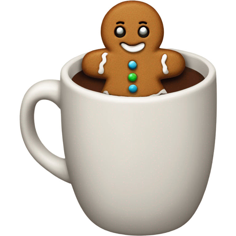 Gingerbread hot chocolate  emoji