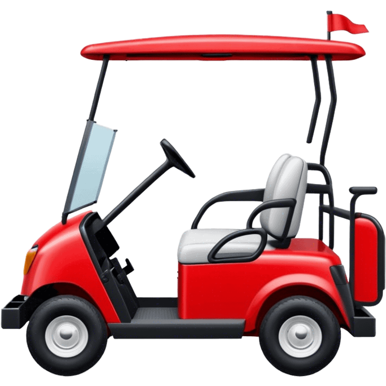 red golf cart emoji