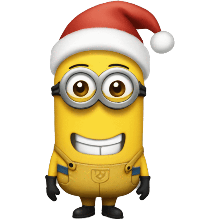 Christmas minion smile and a big forehead emoji