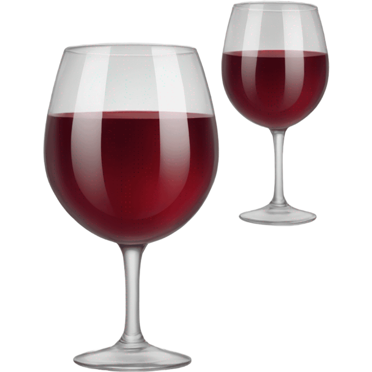 red two glasses of wine emoji