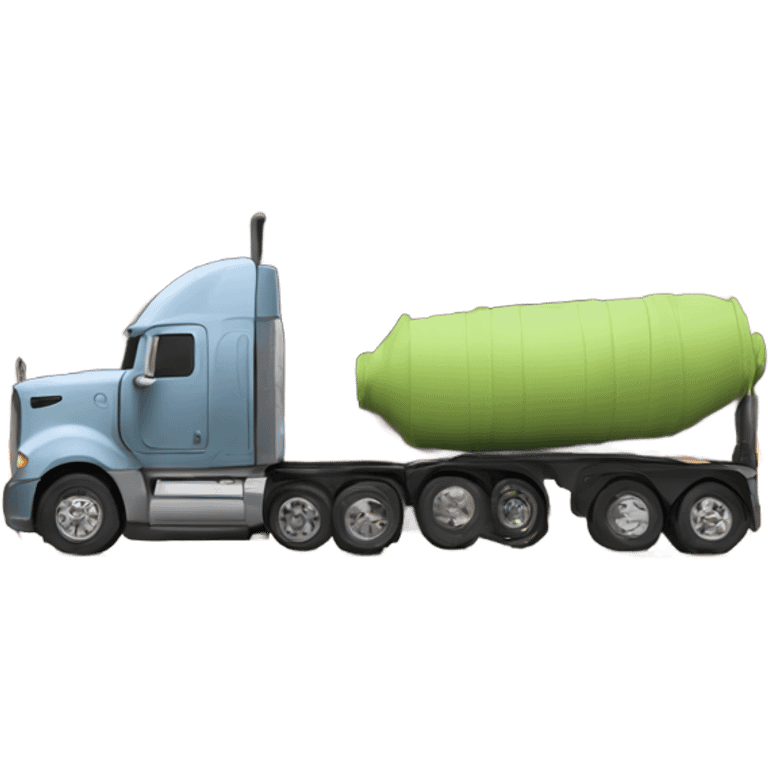 Big rig and mountains  emoji