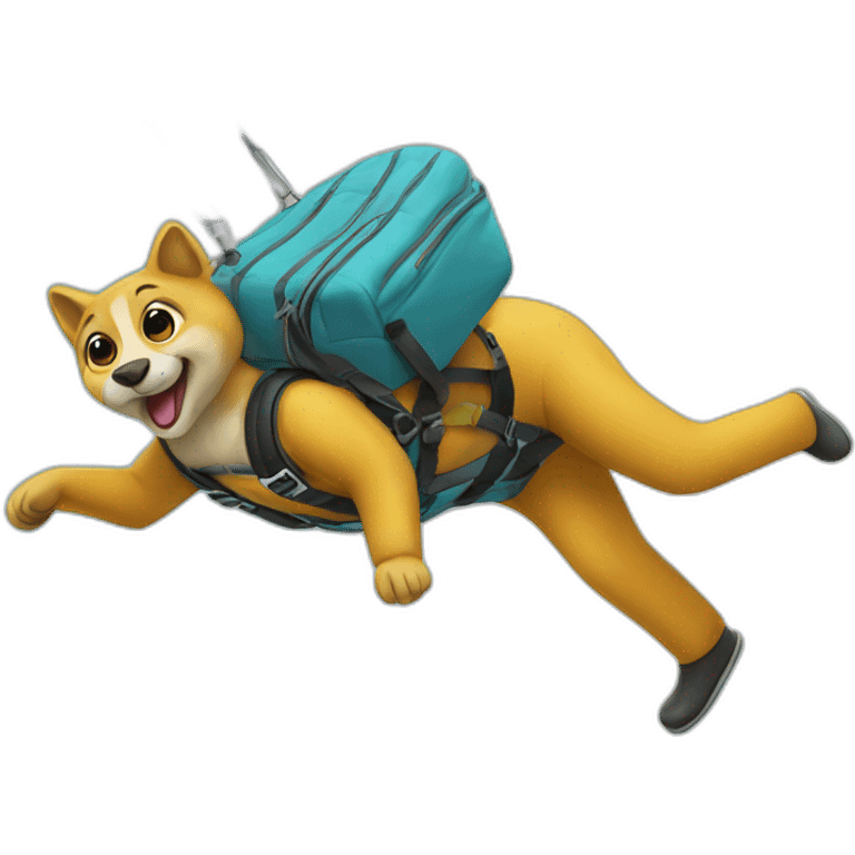 Skydiving Animal emoji