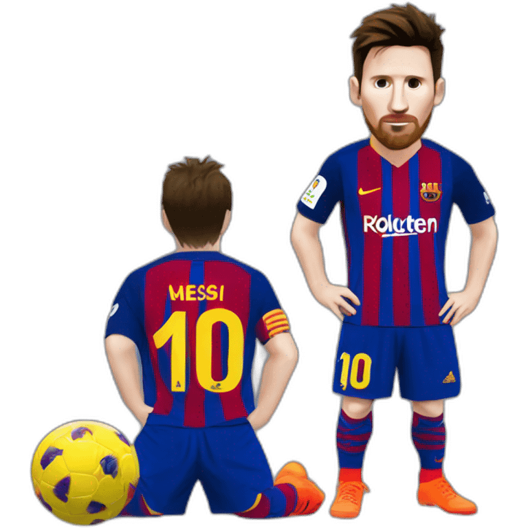 Messi sur du caca emoji