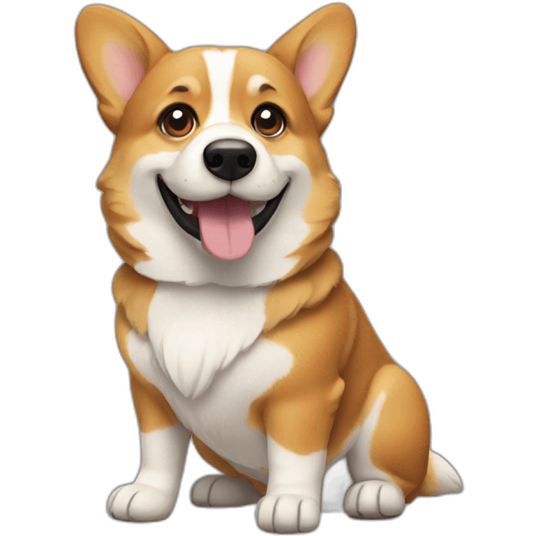 Sticky corgi emoji