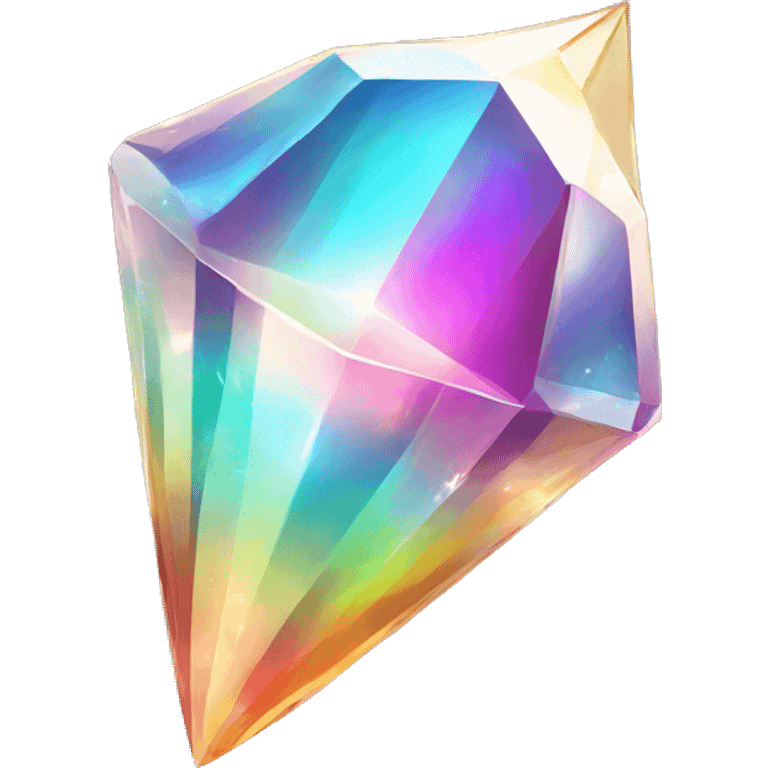 Shiny sparkly colorful crystal gem shard emoji