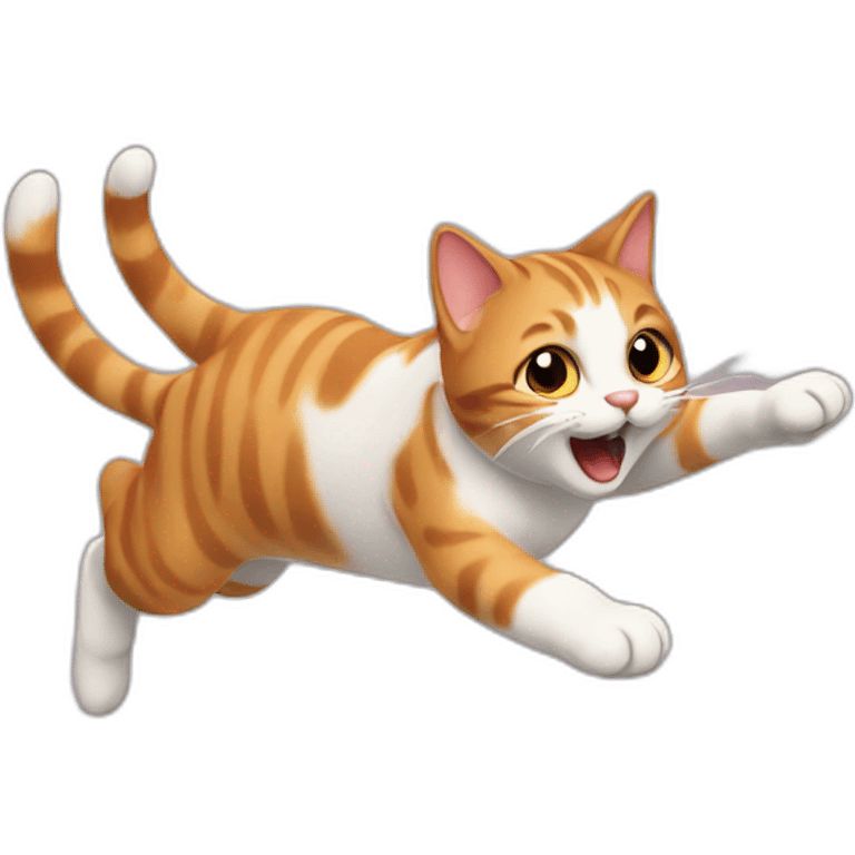 Jumping cat emoji