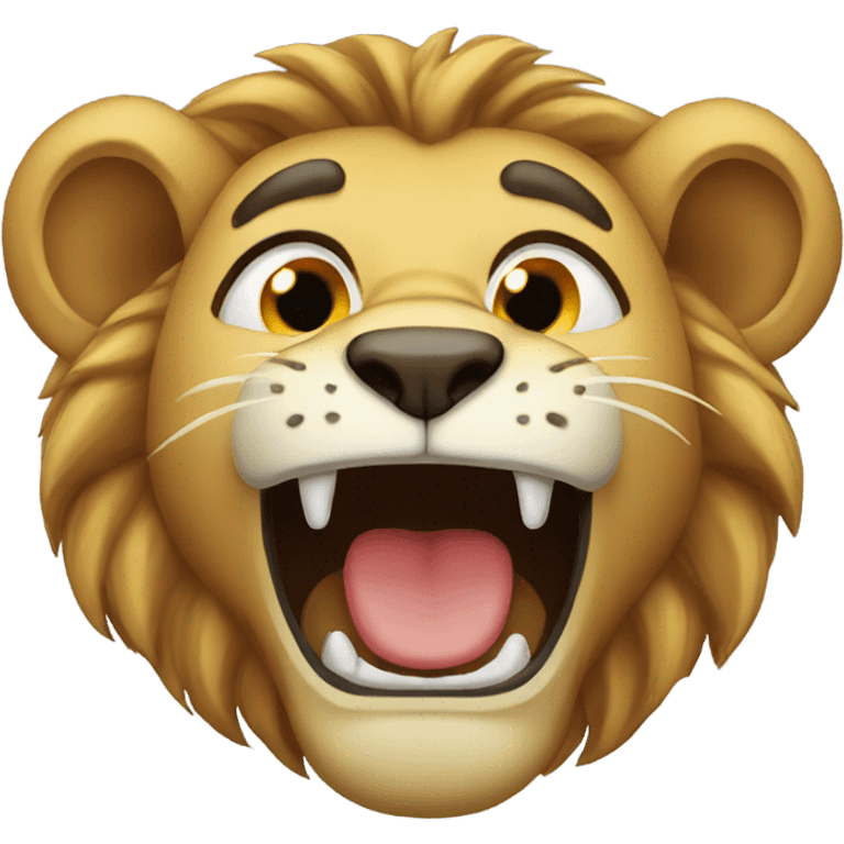 Lion crying emoji