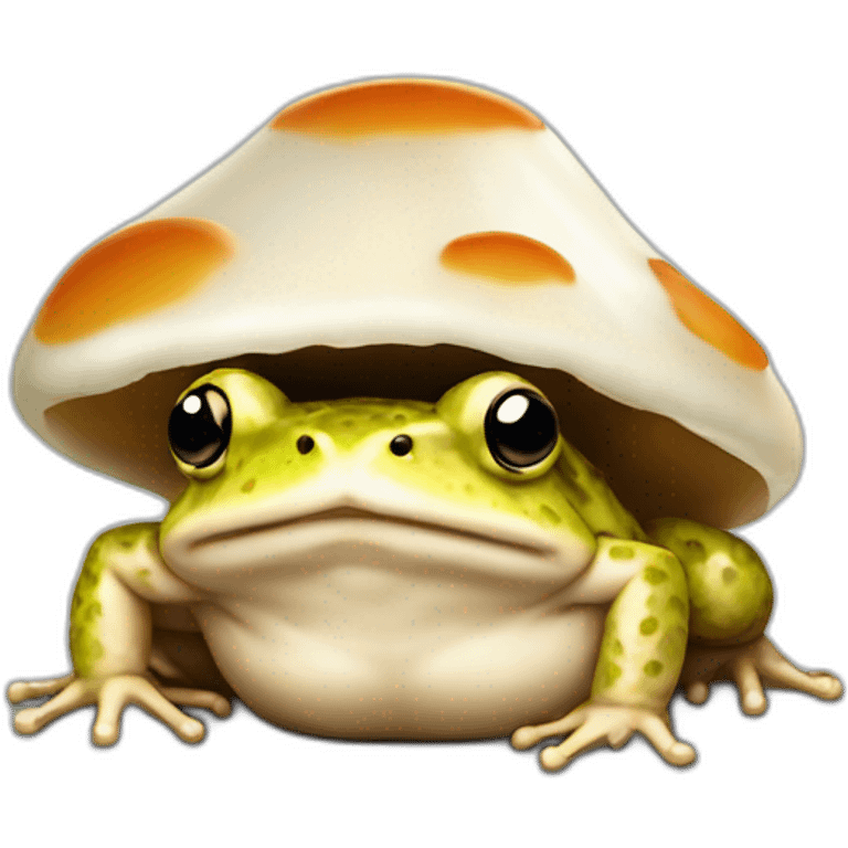 Toad qui mange un champignon emoji