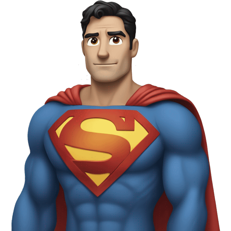 Superman with a 'U' on his chest instead of the usual 'S'. emoji